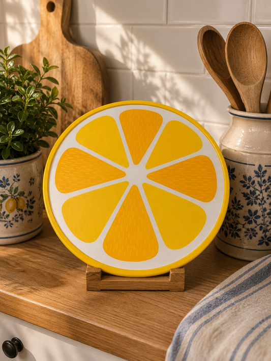 Double-Sided Lemon Cutting Board