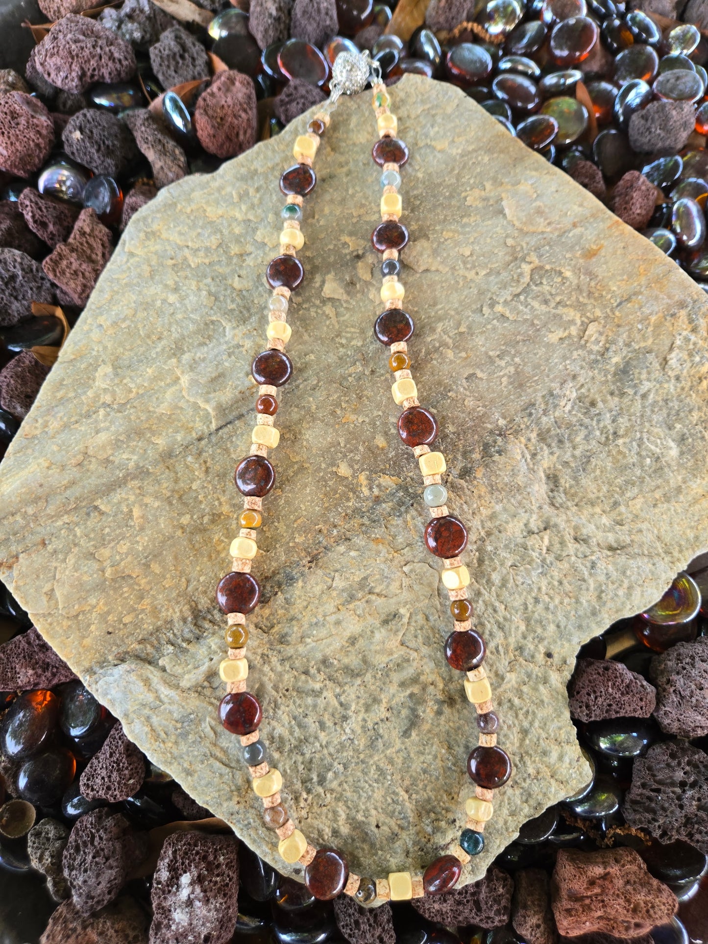 Red - Jasper Stone Necklace