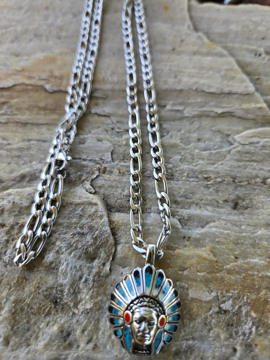Genuine Chief Head Pendant - NEW