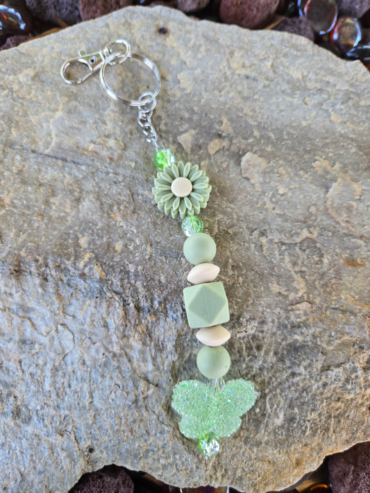 Keychain Butterfly Mint Green